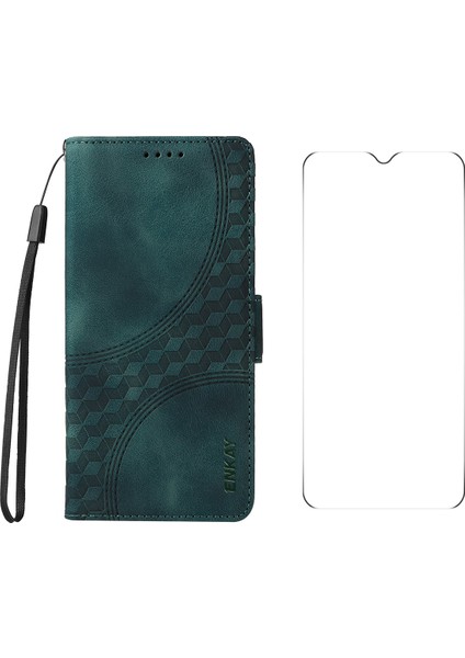Xiaomi Poco C75 4g / 14C 4g Pu Deri Cüzdan Darbeye Dayanıklı Telefon Kapağı Ekran Filmi ile (Yurt Dışından)