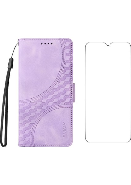 Xiaomi Poco C75 4g / 14C 4g Pu Deri Cüzdan Darbeye Dayanıklı Telefon Kapağı Ekran Filmi ile (Yurt Dışından)
