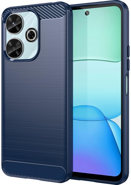 Xiaomi Redmi 13 4g / Poco M6 4g / Note 13R 5g / Poco M6 Plus 5g Karbon Fiber Doku Tpu Fırçalanmış Telefon Kapağı (Yurt Dışından)