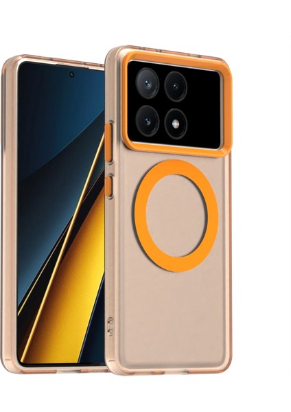 Xiaomi Poco X6 Pro 5g Pc+Tpu+Pet Düşmeyi Önleyici Telefon Kılıfı Magsafe ile Uyumlu (Yurt Dışından)