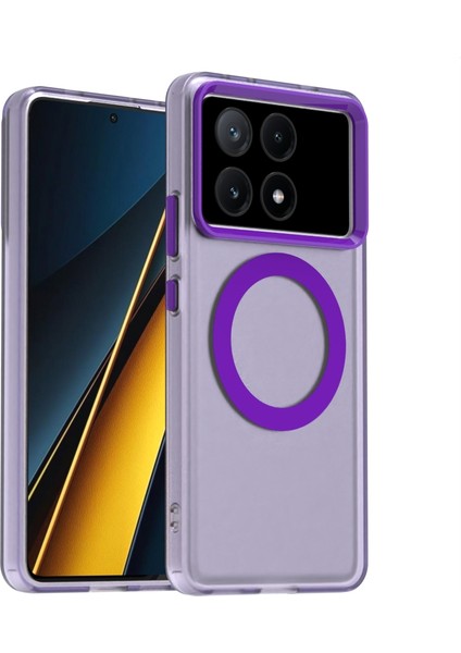 Xiaomi Poco X6 Pro 5g Pc+Tpu+Pet Düşmeyi Önleyici Telefon Kılıfı Magsafe ile Uyumlu (Yurt Dışından)