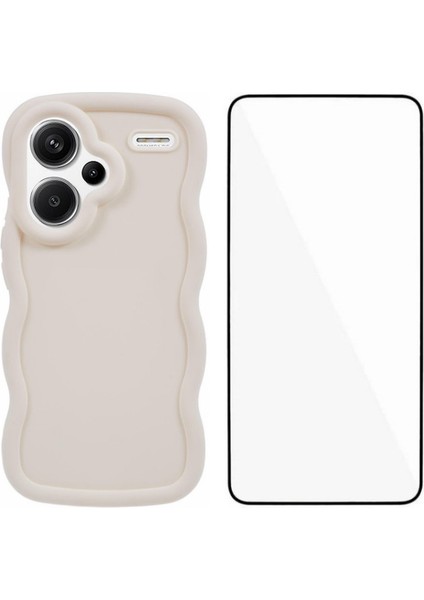 Xiaomi Redmi Note 13 Pro Plus 5g Dalga Kenarı Tpu Kapak, Temperli Cam Filmi (Yurt Dışından)