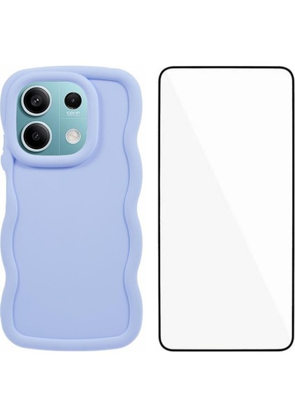 Xiaomi Poco X6 5g / Redmi Note 13 Pro 5g Dalga Kenar Tpu Kapak Temperli Cam Filmi (Yurt Dışından)