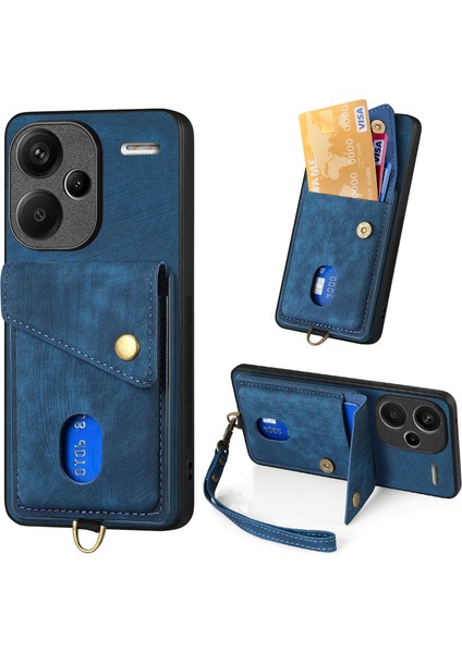 Xiaomi Redmi Note 13 Pro Plus 5g Kickstand Pu+Tpu Telefon Kapağı (Yurt Dışından)