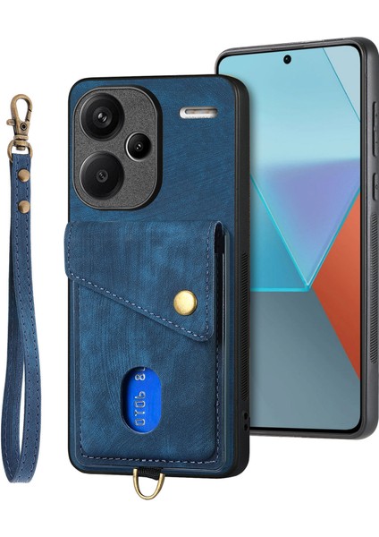 Xiaomi Redmi Note 13 Pro Plus 5g Kickstand Pu+Tpu Telefon Kapağı (Yurt Dışından)