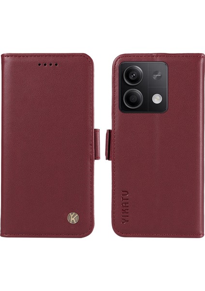 Xiaomi Poco X6 5g / Redmi Note 13 Pro 5g Cüzdan Standı Deri Telefon Kapağı (Yurt Dışından)