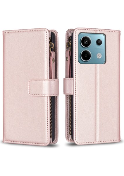Xiaomi Redmi Note 13 Pro 5g Deri Kılıf Tutucu Fermuar Cep Telefonu Kapağı (Yurt Dışından)