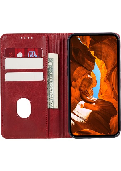 Xiaomi Redmi Note 13 Pro 5g Cep Telefonu Stand Kapağı Şok Geçirmez Pu Deri Cüzdan (Yurt Dışından)