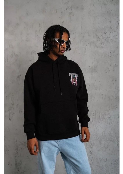 By Kea Erkek School Boy Baskılı Kapüşonlu Sweat - Siyah fiyatları