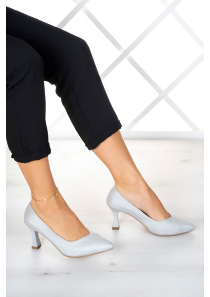 Amelia Gümüş Saten Abiye Topuklu Ayakkabı fiyatları