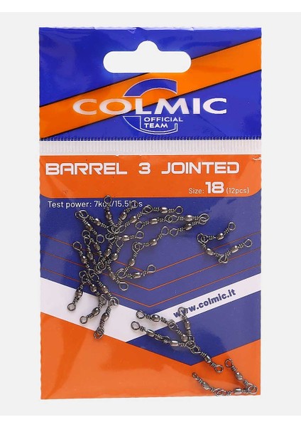 Barrel 3 Jointed Zincir Fırdöndü 12P