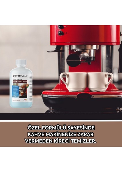 Acto® Antı-Calc 500 ml | Kahve Makinaları Için Sıvı Kireç Çözücü