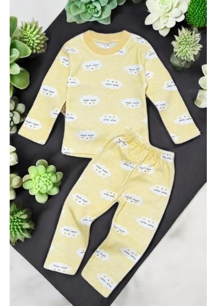 Bulutlu Erkek Bebek Pijama Takım