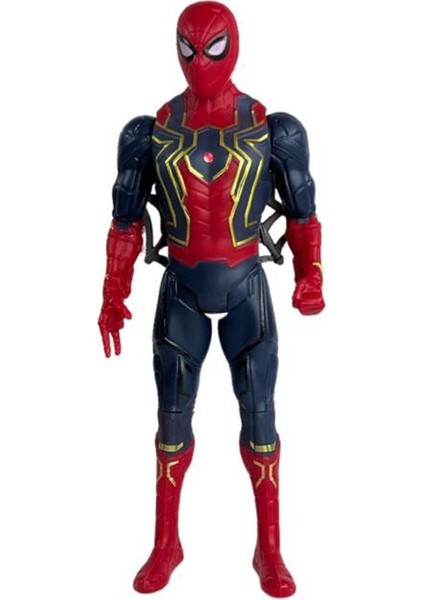 Avengers Işıklı Spiderman Örümcek Adam Figür Oyuncak 20 cm