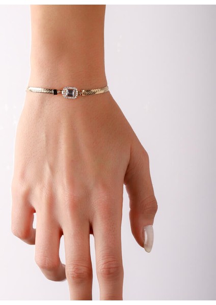 Baget Altın Bileklik Ezme Zincir 18-22 cm modelleri