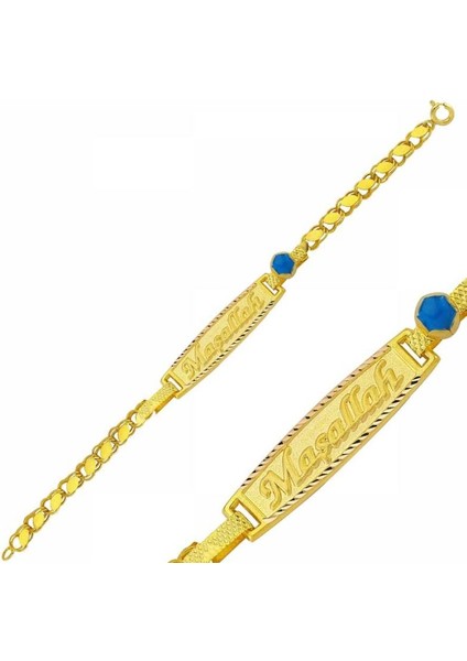 Altın Çocuk Bileklik Lazerle İsim Yazılır Sg42-6573