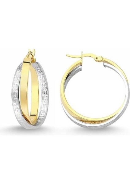 Altın İtaly Halka Küpe T1705