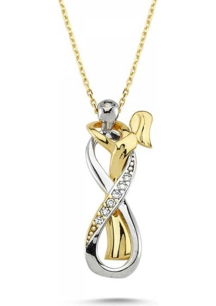 14 Ayar Altın Sevgililer Düğün Kolyesi