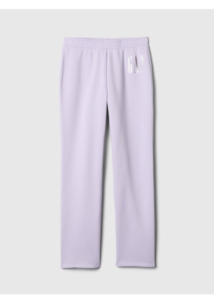 Kadın Lila Gap Logo Bootcut Pull-On Fleece Eşofman Altı