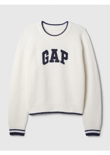 Kadın Kırık Beyaz Gap Logo Kazak fiyatları