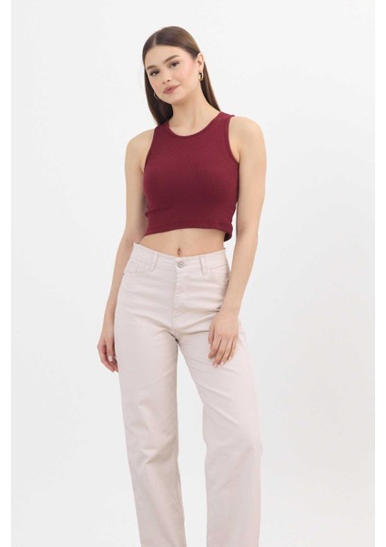 11104 Likralı Bol Paça Pantolon Bej fiyatları