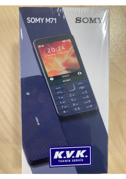 M71 -(KVK GARANTİLİ-RESMİ BTK KAYITLI-İNTERNETE GİREBİLEN TÜRKİYE TEK TUŞLU TELEFON)