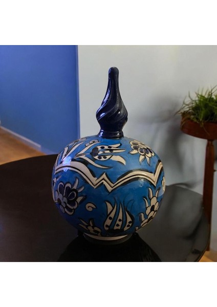 Hediyelik El Yapımı, Çini Motifli Seramik Küp