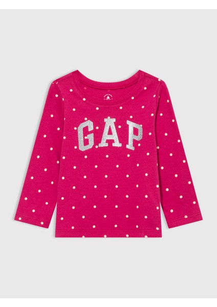 Kız Bebek Pembe Grafikli T-Shirt