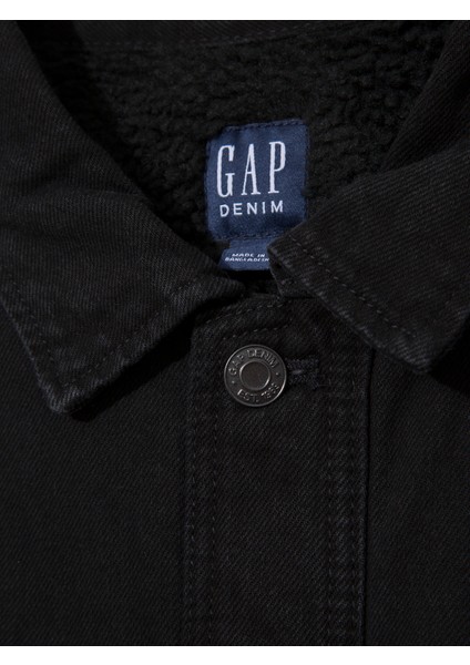 Erkek Siyah Sherpa Denim Ceket fiyatları