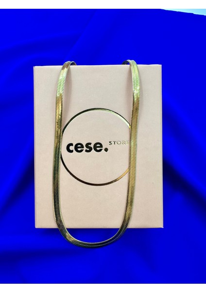 Italyan Ezme Altın Sarısı (Gold) Paslanmaz Çelik Kolye 60CM fiyatları