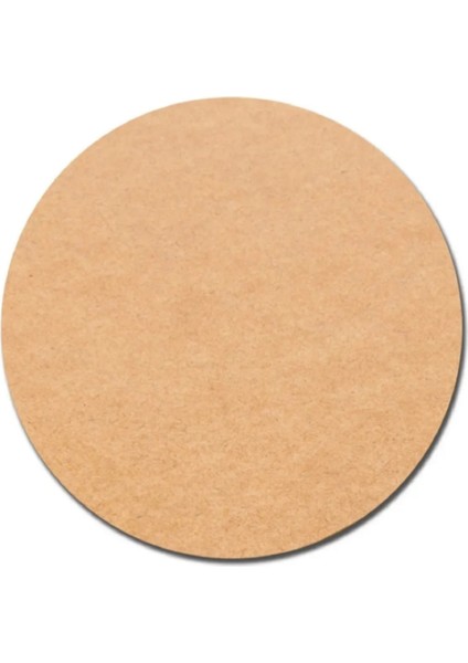 10 cm Çap 3mm Ham Mdf 6'lı Paket Bardak Altlığı