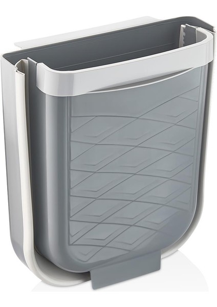 Katlanabilir Çöp Kovası - Askılı Plastik Mutfak Çöp Kovası - 6 Litre