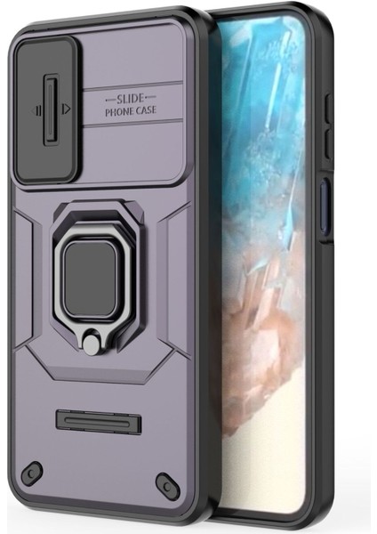 Samsung Galaxy A25 Kılıf, [tam Kamera Koruması] [360° Dönebilen Destek Halkası] Askeri Sınıf Sert Koruyucu Telefon Kılıfı Kapağı (Yurt Dışından)