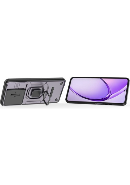Oppo K12X Kılıf, [tam Kamera Koruması] [360° Dönebilen Destek Halkası] Askeri Sınıf Sert Koruyucu Telefon Kılıfı Kapağı (Yurt Dışından) modelleri
