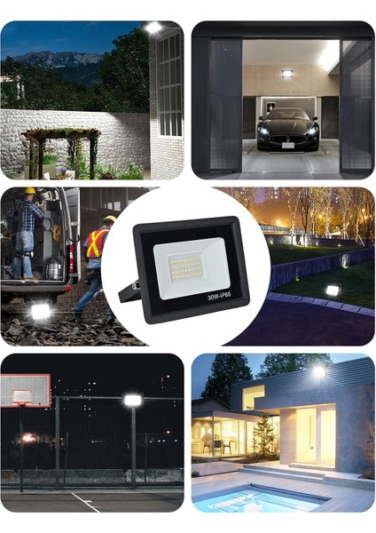 LED Projektör 30W-50W-100W-150W-200W-300W-400W, Enerji Tasarruflu, Suya Dayanıklı, Uzun Ömürlü Aydınlatma, Bahçe, Dış Mekan, Endüstriyel Kullanım Için