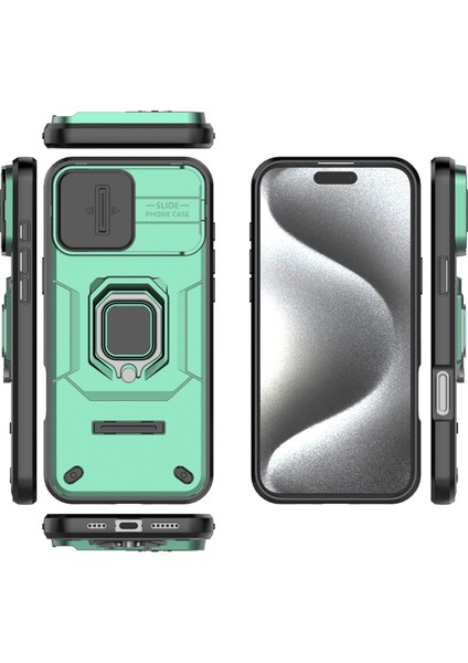 IPhone 16 Pro Kılıf, [tam Kamera Koruması] [360° Dönebilen Destek Halkası] Askeri Sınıf Sert Koruyucu Telefon Kılıfı Kapağı (Yurt Dışından) fiyatları