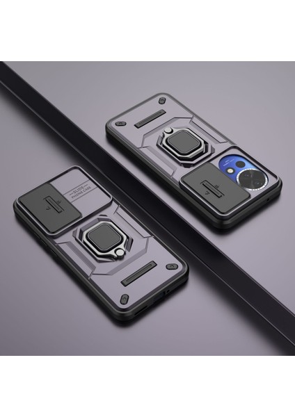 Huawei Nova 13 Pro Kılıf, [tam Kamera Koruması] [360° Dönebilen Destek Halkası] Askeri Sınıf Sert Koruyucu Telefon Kılıfı Kapağı (Yurt Dışından)