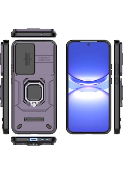 Huawei Nova 13 Pro Kılıf, [tam Kamera Koruması] [360° Dönebilen Destek Halkası] Askeri Sınıf Sert Koruyucu Telefon Kılıfı Kapağı (Yurt Dışından) fiyatları