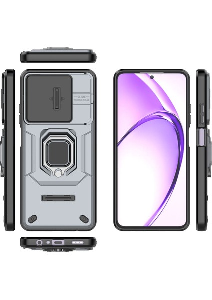 Oppo K12X Kılıf, [tam Kamera Koruması] [360° Dönebilen Destek Halkası] Askeri Sınıf Sert Koruyucu Telefon Kılıfı Kapağı (Yurt Dışından) fiyatları