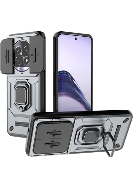 Oppo Realme 13 Pro Plus Kılıf, [tam Kamera Koruması] [360° Dönebilen Destek Halkası] Askeri Sınıf Sert Koruyucu Telefon Kılıfı Kapağı (Yurt Dışından)