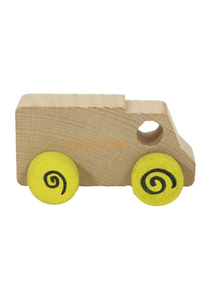 Mr. Quokka Ahşap Kamyon - Sarı indirimleri