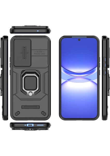 Huawei Nova 13 Pro Kılıf, [tam Kamera Koruması] [360° Dönebilen Destek Halkası] Askeri Sınıf Sert Koruyucu Telefon Kılıfı Kapağı (Yurt Dışından) fiyatları