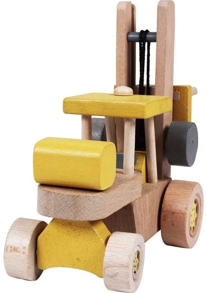 Ahşap Forklift - Sarı