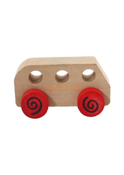 Mr. Quokka Ahşap Otobüs - Kırmızı fiyatları