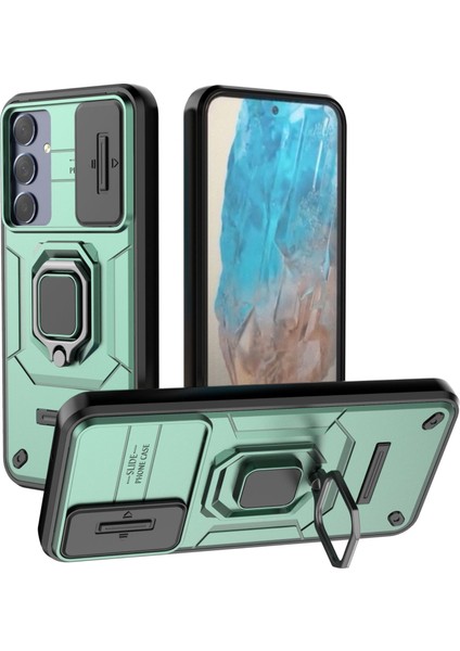 Samsung Galaxy A25 Kılıf, [tam Kamera Koruması] [360° Dönebilen Destek Halkası] Askeri Sınıf Sert Koruyucu Telefon Kılıfı Kapağı (Yurt Dışından)