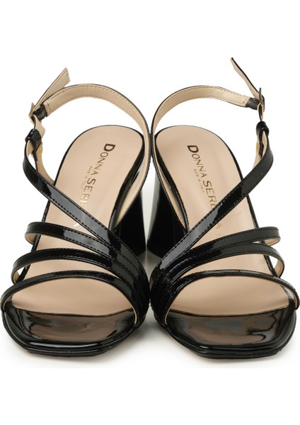 Kadın Sandalet 6F5203DP Donna Serena Black Patent