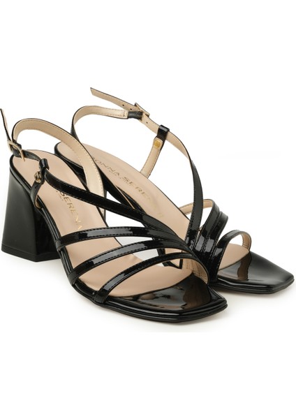 Kadın Sandalet 6F5203DP Donna Serena Black Patent