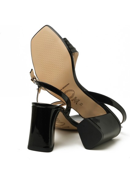 Kadın Sandalet 6F5203DP Donna Serena Black Patent