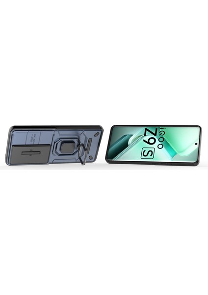 Vivo Iqoo Z9S Kılıf, [tam Kamera Koruması] [360° Dönebilen Destek Halkası] Askeri Sınıf Sert Koruyucu Telefon Kılıfı Kapağı (Yurt Dışından) fırsatları