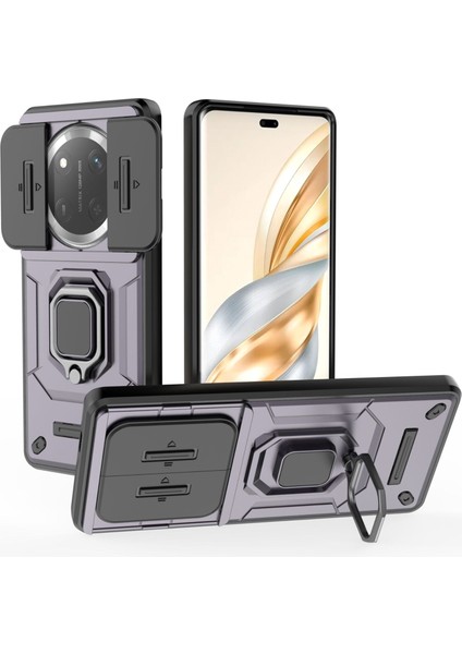 Huawei Honor X9C Kılıf, [tam Kamera Koruması] [360° Dönebilen Destek Halkası] Askeri Sınıf Sert Koruyucu Telefon Kılıfı Kapağı (Yurt Dışından)